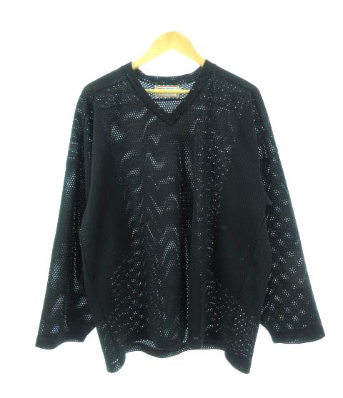 アルファ Alpha Sports Wear ホッケーシャツ カナダ製 メッシュ ナンバリング 黒 ブラック Xl メンズ 103 202003270903 ベクトルパーク