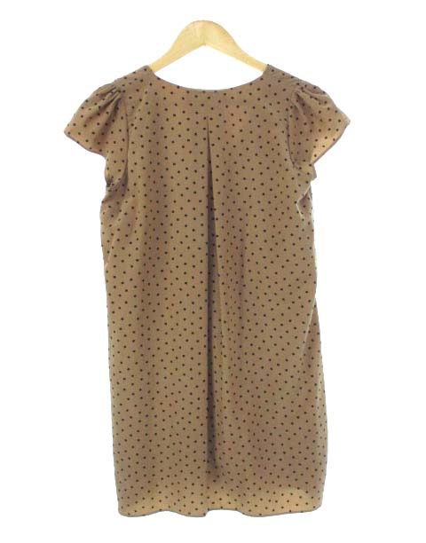 クリア Clear チュニック ワンピース フレンチスリーブ 総柄 ブラウン 38 レディース 103 ベクトルパーク