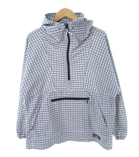 エルエルビーン L.L.BEAN USA製 アノラックパーカー チェック柄 プル 