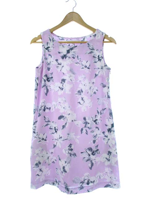 マーキュリーデュオ Mercuryduo ワンピース ノースリーブ 花柄 Aライン ピンク F レディース 103 ベクトルパーク