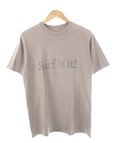 ドゥーズィエムクラス Deuxieme Classe Surf Is It Tシャツ ダメージ加工 ベージュ レディース 103 ベクトルパーク