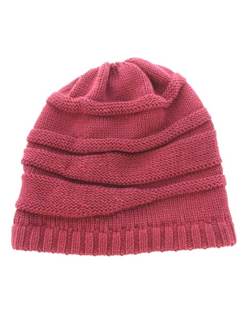 バックス Backs ニット帽 ビーニー 帽子 ワインレッド レディース 103 ベクトルパーク