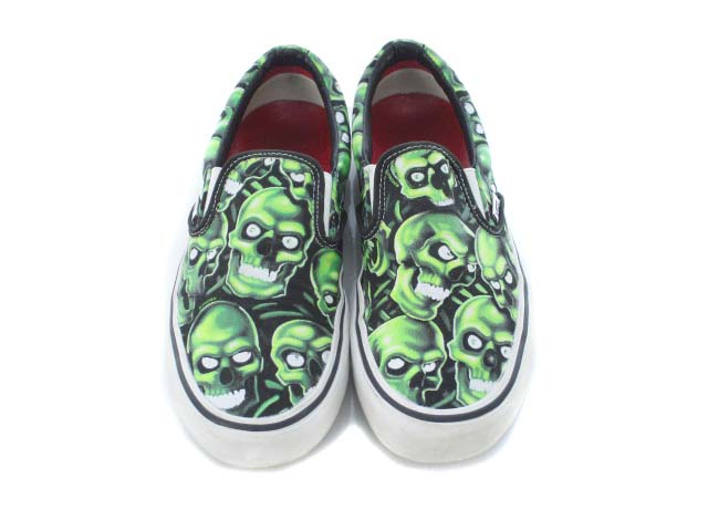シュプリーム SUPREME 18SS バンズ VANS スリッポン スカルパイル 