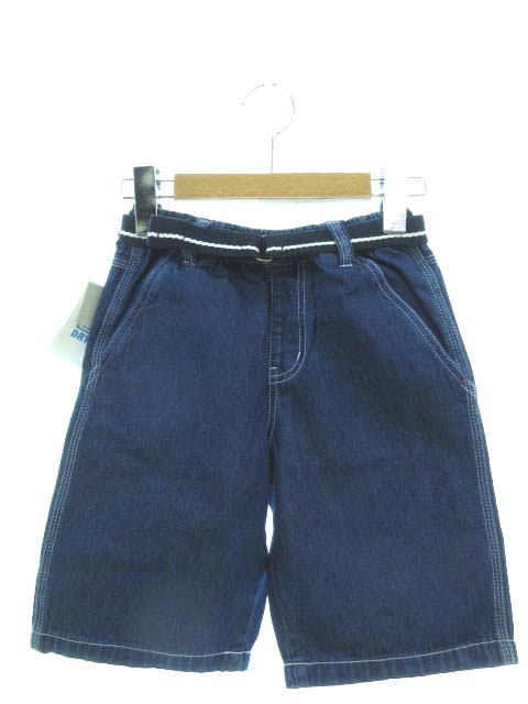 未使用品 ユニクロ Uniqlo キッズ ドライデニムイージーショーツ ハーフパンツ ボトムス 子供服 ブルー 110cm メンズ 103 ベクトルパーク