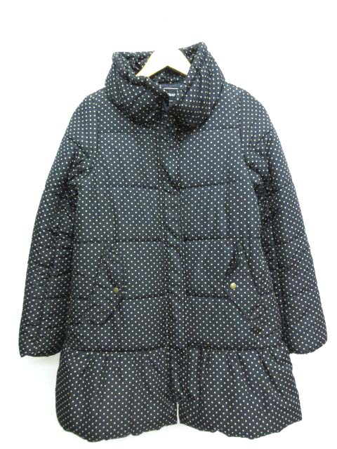 ハッシュアッシュ Hushush 中綿 コート ドット アウター 上着 ブラック 2 レディース 103 ベクトルパーク