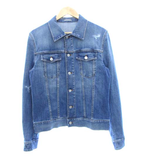 ディオールオム Dior HOMME デニムジャケット ユーズド加工 リペア加工  