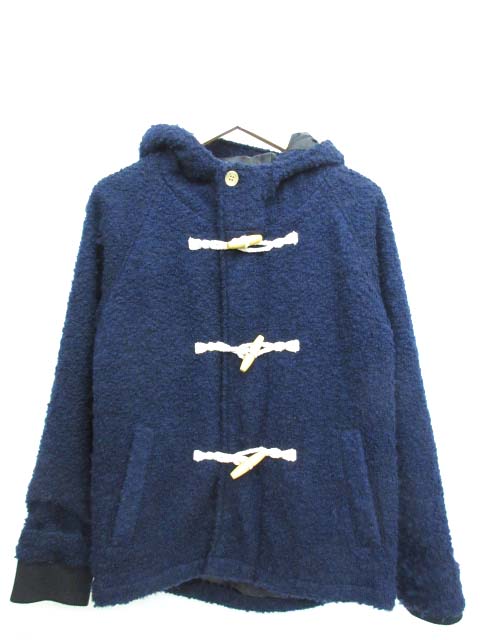 ゴースローキャラバン Go Slow Caravan ダッフルコート ショート丈 ウール混 アウター 上着 ネイビー 3 メンズ 103 ベクトルパーク