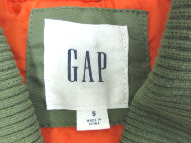 ギャップ Gap ブルゾン Ma 1 ジャケット アウター 上着 カーキ S メンズ 103 ベクトルパーク