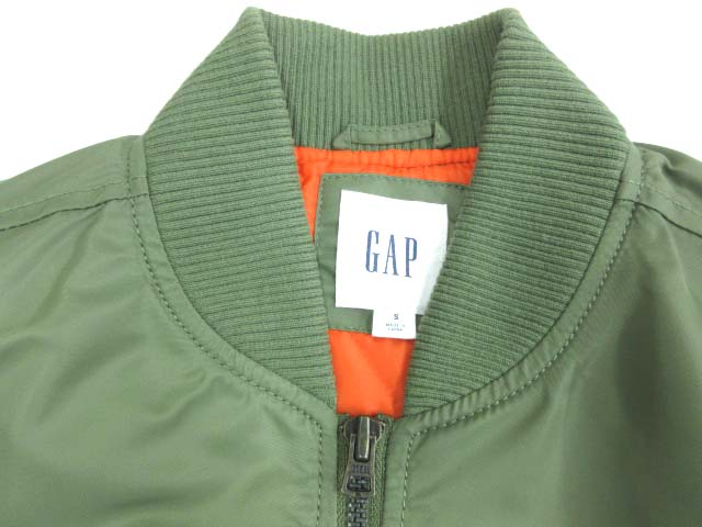 ギャップ Gap ブルゾン Ma 1 ジャケット アウター 上着 カーキ S メンズ 103 ベクトルパーク