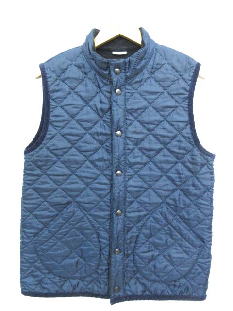 スモックショップ The Smock Shop キルティング ベスト トップス 裏フリース ネイビー M メンズ 103 ベクトルパーク