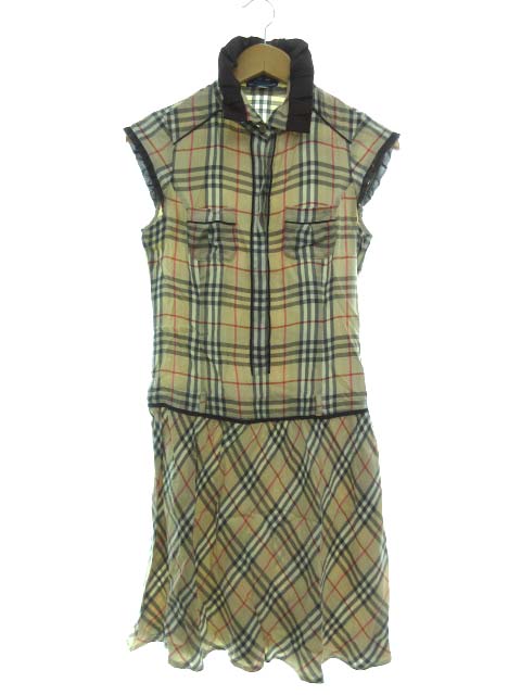 バーバリーブルーレーベル Burberry Blue Label ワンピース フレンチスリーブ ノバチェック ベージュ 38 レディース 103 ベクトルパーク バーバリーブルーレーベル Burberry Blue Label ワンピース フレンチスリーブ ノバチェック ベージュ 38 レディース 103 ベクトルパーク