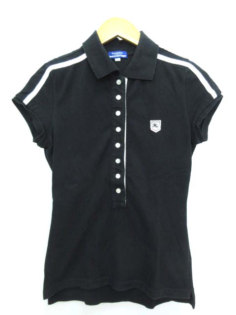 BURBERRY チェック柄ポロシャツ 38 BURBERRY BLACK LABEL チェック柄