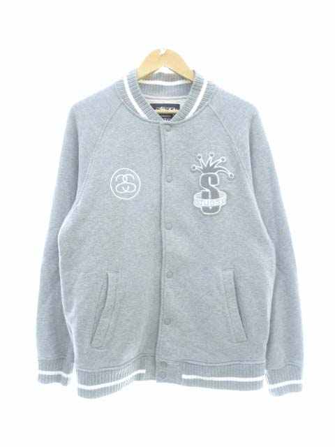 ステューシー STUSSY スウェットジャケット スタジャン ワッペン 