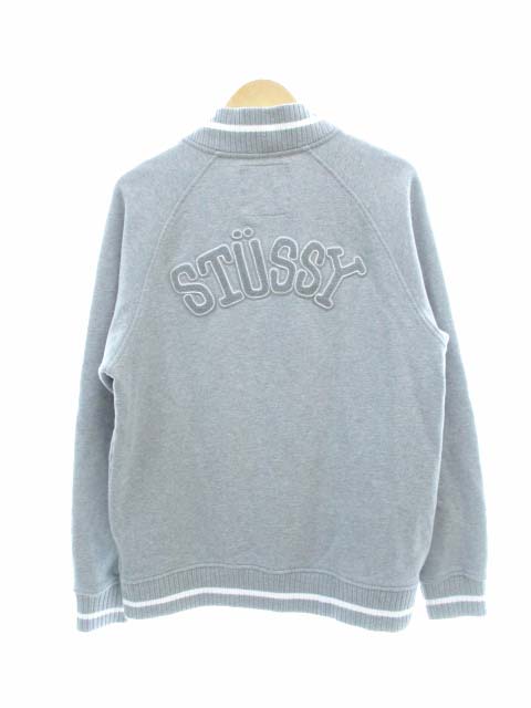ステューシー STUSSY スウェットジャケット スタジャン ワッペン