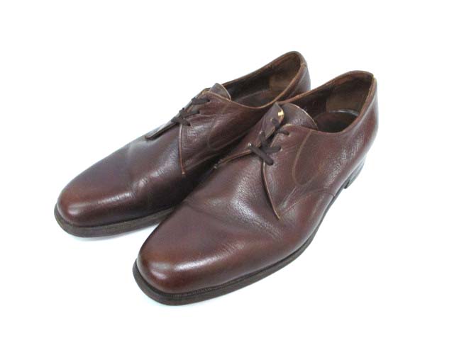 ヴィンテージ Vintage 70 S フローシャイム Florsheim レザー シューズ 靴 プレーントゥ ブラウン 10 5 C メンズ 103 ベクトルパーク