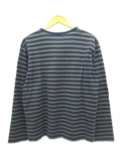 ダブルタップス Wtaps ボーダーロンt 長袖tシャツ ブラウン ネイビー L メンズ 103 ベクトルパーク