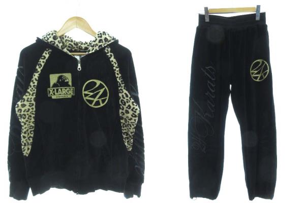エクストララージ X-LARGE 24カラッツ 24karats ベロア セットアップ 