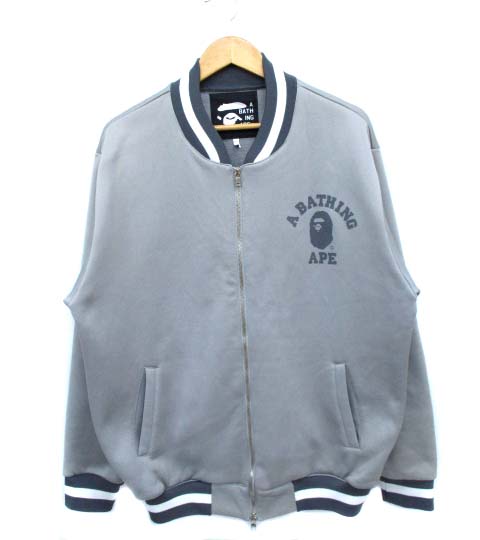 A BATHING APE グレー ジャケット jersey jacket