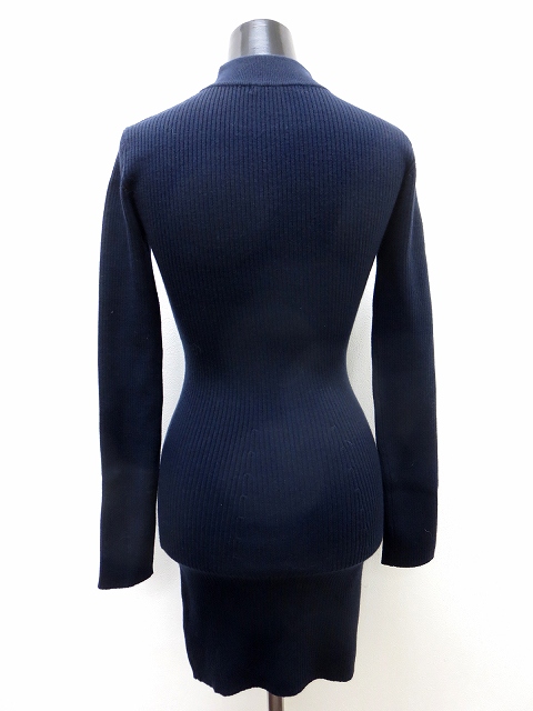スナイデル Snidel シンプル ハイネック リブ タイトワンピース F ネイビー レディース 104 ベクトルパーク