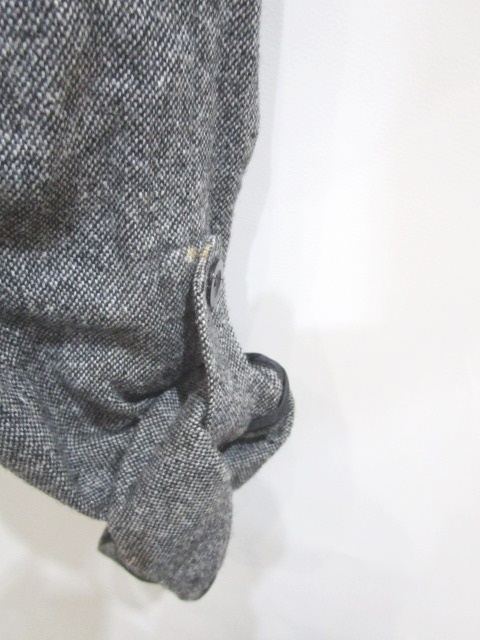 ギャップ GAP カーゴパンツ ウール ストレッチ ロールアップ 灰 2