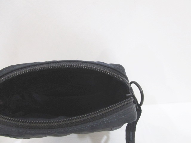 ポーター PORTER ベルトポーチ バッグ 総柄 黒 ブラック メンズ