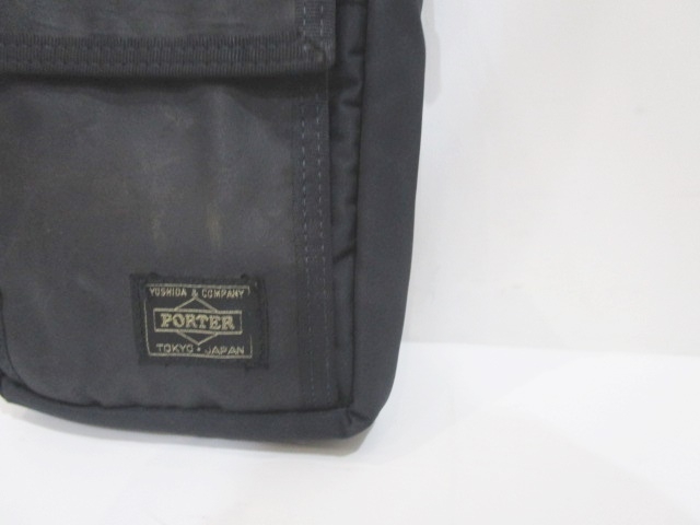 ポーター PORTER ベルトポーチ バッグ 総柄 黒 ブラック メンズ