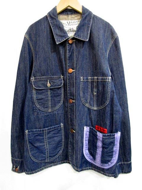 エヴィス EVISU ヤマネ YAMANE デニム カバーオール ジャケット 40 