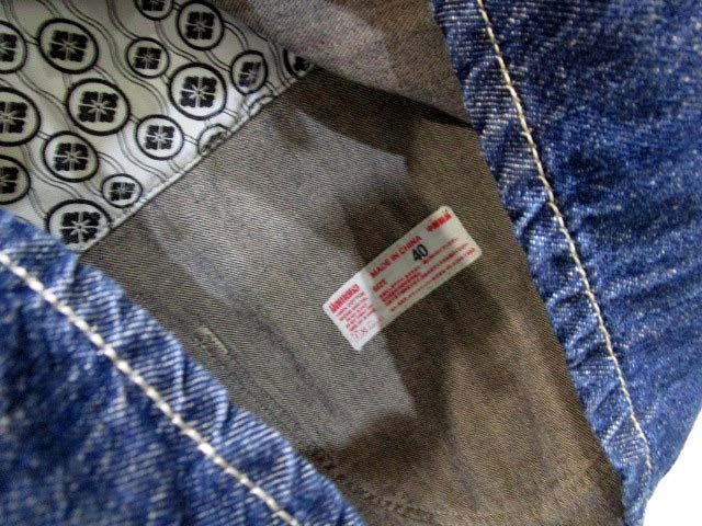 エヴィス EVISU ヤマネ YAMANE デニム カバーオール ジャケット 40