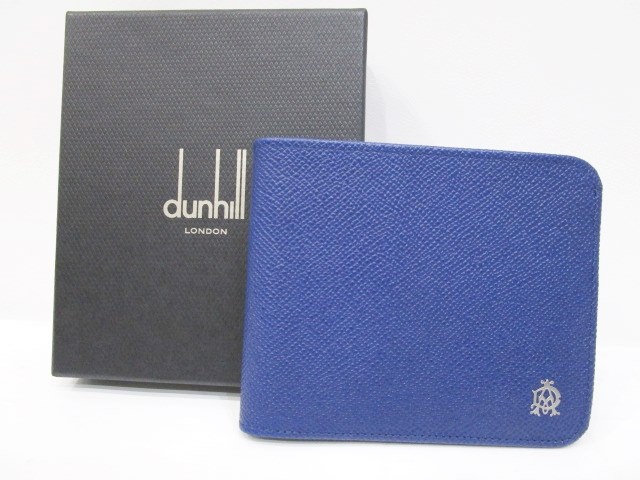未使用品 ダンヒル dunhill ボードン 二つ折り財布 ウォレット レザー 