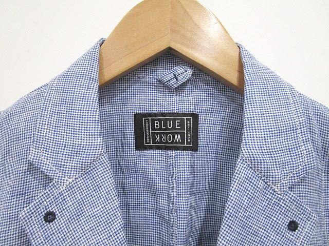 トゥモローランド TOMORROWLAND BLUE WORK ジャケット リネン 麻100 