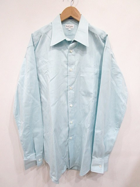 ポールスミス Paul Smith Yシャツ カッターシャツ 長袖 L 水 1113 メンズ 106 ベクトルパーク