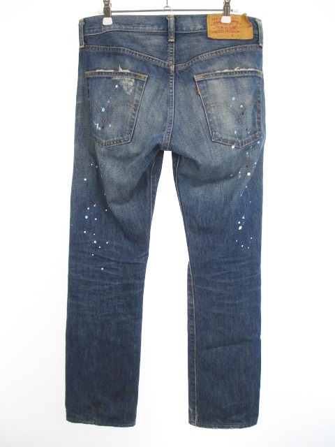 Levi's リーバイス505 ダメージデニム　赤耳　日本製　ヒゲ　ハチノス Levi's リーバイス505 ダメージデニム 赤耳 日本製 ヒゲ ハチノス