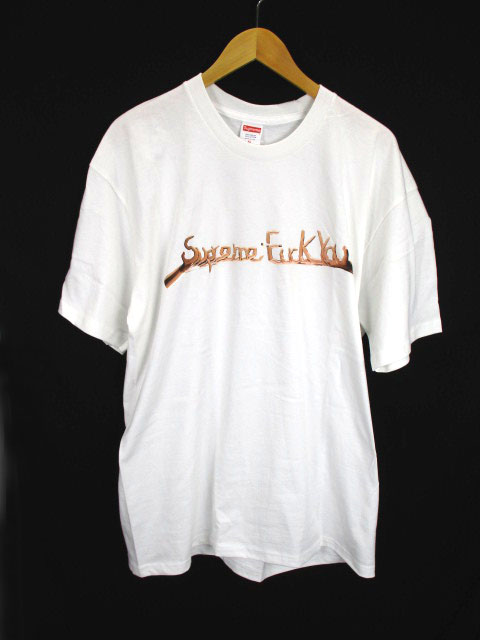 未使用品 シュプリーム SUPREME Fuck you tee Tシャツ 半袖 プリント  