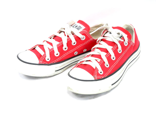 コンバース CONVERSE ALL STAR スニーカー シューズ 靴 ローカット 32/1 赤 レッド レディース  108-901611110050 | ベクトルパーク