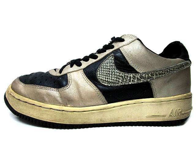 ナイキ Nike Air Force 1 B エアフォース 黒蛇 001 希少 スネーク 28 シルバー T 555 メンズ 108 ベクトルパーク
