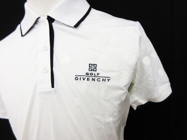 未使用品 ジバンシィ GIVENCHY ゴルフ GOLF シャツ ポロ 刺繍 ロゴ 