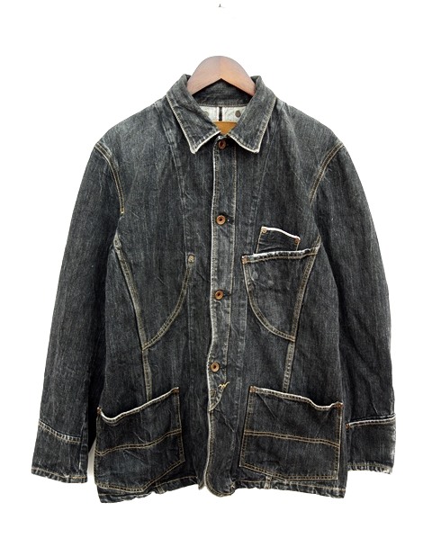 エドウィン EDWIN 505s ジャケット デニム Gジャン セルビッチ 赤耳 L 