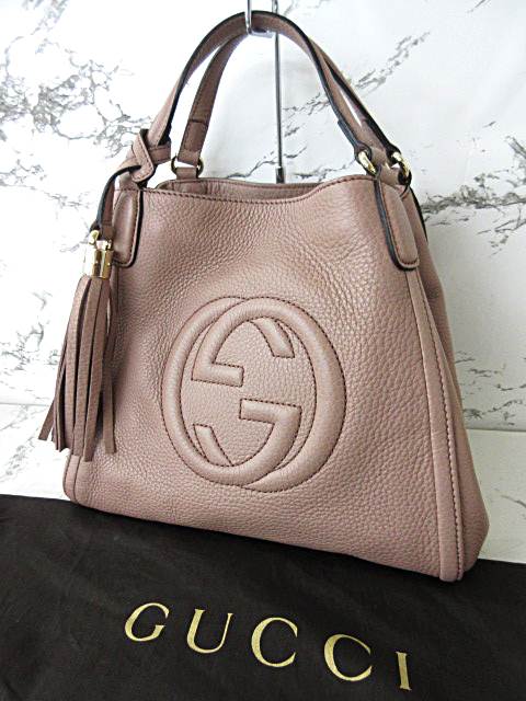 グッチ GUCCI 超美品 ソーホー SOHO 2WAY ショルダーバッグ レザー  