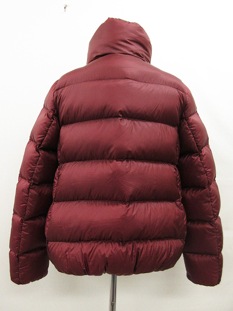 未使用品 モンクレール Moncler ダウンジャケット ブルドン Bourdon ショート丈 スタンドカラー バーガンディ レッド系 赤系 1 レディース 111 ベクトルパーク