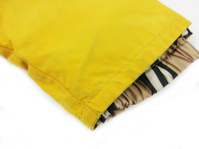 バーバリー BURBERRY ジャケット コート ハーフ丈 フード イエロー