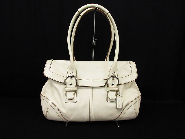 コーチ Coach バッグ ハンドバッグ サッチェル フラップ レザー 本革 F04s 9636 アイボリーベージュ レディース 111 901804100016 ベクトルパーク