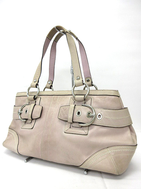 コーチ COACH バッグ ハンド 10536 ハンプトンズ レザー ピンク