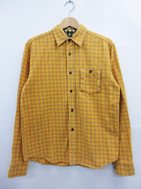 ステューシー STUSSY シャツ 長袖 チェック柄 厚手生地 カジュアル 