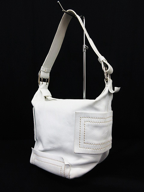 フランチェスコビアジア Francesco Biasia バッグ ハンドバッグ ワンショルダー バケツ型 ミニサイズ レザー ホワイト 白 レディース 111 ベクトルパーク