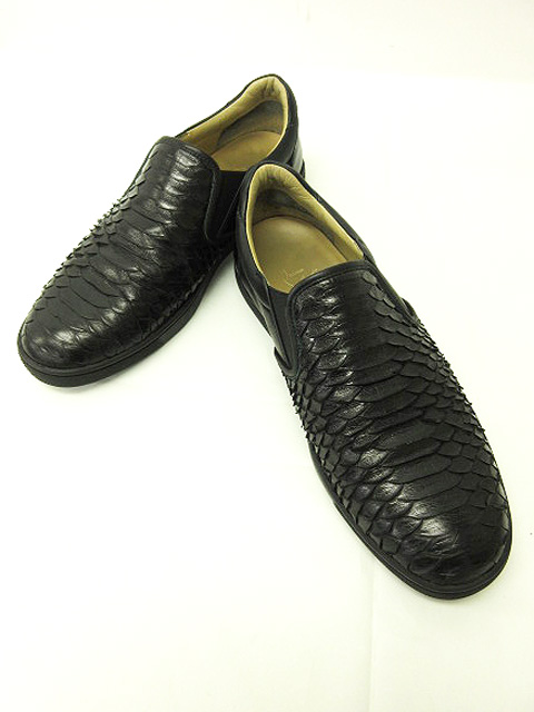 クリスチャンルブタン Christian louboutin パイソン スリッポン 