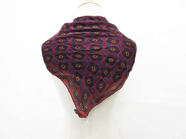 ラルフローレン RALPH LAUREN スカーフ ハンカチーフ 絹 シルク 総柄