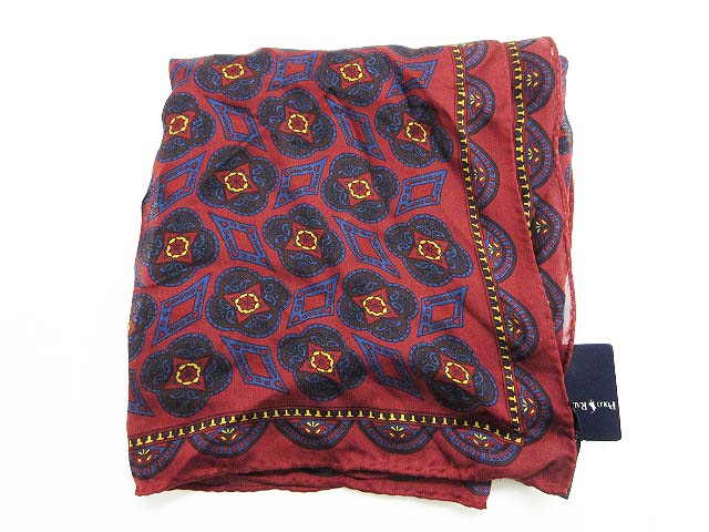 ラルフローレン RALPH LAUREN スカーフ ハンカチーフ 絹 シルク 総柄