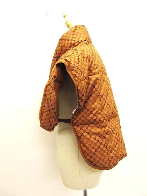 CELINE ダウンベスト マカダム柄 西川ダウン ショート丈 正規品 日本製 CELINE - 【レア】CELINE セリーヌ ダウンベスト 西川ダウン ピンク