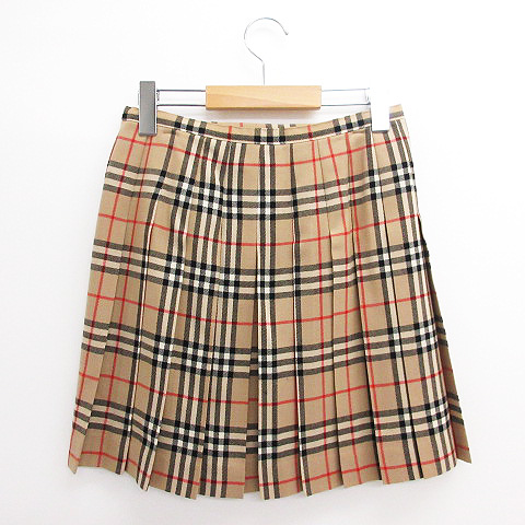 バーバリーブルーレーベル BURBERRY BLUE LABEL 巻きスカート ミニ丈  
