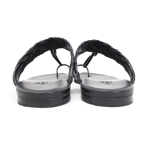 【美品】HERMES エルメス サンダル 箱あり スリングバック 黒 Hマーク HERMES エルメス エズ サンダル レディース39 ブラック カーフ